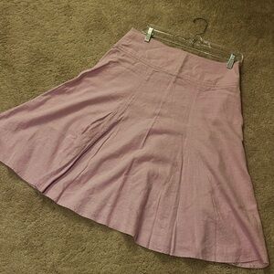 Elegant Pink Women's Midi Skirt